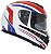 Capacete Nasa Ns-901 França - Branco / Azul - Imagem 1