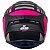 Capacete Axxis Draken Z96 - Preto / Rosa - Imagem 4
