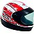 Capacete Gow Interlagos - Branco / Vermelho - Imagem 1