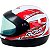 Capacete Gow Interlagos - Branco / Vermelho - Imagem 2