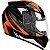 Capacete Ebf New Spark Flash Preto/Laranja - Imagem 1