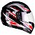 Capacete Fly F9 Trace Preto / Vermelho - Imagem 1