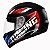 Capacete Fly F9 Racing Preto / Azul - Imagem 2