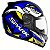 Capacete Ebf New Spark Dragon Azul - Imagem 1
