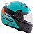Capacete Gow Vallen GPO Preto/Azul - Imagem 1