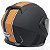Capacete Nasa Ns-1001 Custom PretoFosco/Laranja - Imagem 4