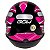 Capacete Gow Interlagos Preto/Rosa - Imagem 4