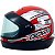 Capacete Gow Interlagos Vermelho/Prata - Imagem 2