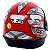 Capacete Gow Interlagos Vermelho/Prata - Imagem 4