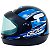 Capacete Gow Interlagos Preto/Azul - Imagem 2