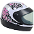 Capacete Gow Interlagos Femme Branco/Rosa - Imagem 1