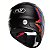 Capacete Fly F9 Hans PretoFosco-Vermelho - Imagem 4