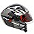 Capacete Fw3 Open Fox Preto/Grafite com Oculos Interno - Imagem 1