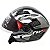 Capacete Fw3 Open Fox Preto/Grafite com Oculos Interno - Imagem 2