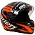 Capacete Gow Vallen Savage Preto/Laranja - Imagem 1