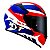 Capacete Kyt TT Course Gear Azul/Branco - Imagem 1