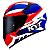 Capacete Kyt TT Course Gear Azul/Branco - Imagem 2