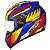 Capacete Ebf New Spark Indian Azul-Amarelo - Imagem 2