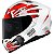 Capacete Axxis Segment War Scarf Branco/Vermelho - Imagem 1