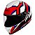 Capacete Helt Avant Bull Branco-Vermelho - Imagem 2