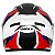 Capacete Helt Avant Bull Branco-Vermelho - Imagem 3