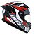 Capacete Helt Aero Preto/Vermelho/Cinza - Imagem 1