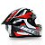 Capacete Helt Aero Preto/Vermelho/Cinza - Imagem 4