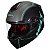 Capacete Helt New Hippo Sci-Fi PretoFosco-Verde Agua - Imagem 2