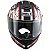 Capacete Helt New Hippo Retro PretoFosco-Vermelho - Imagem 3