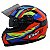 Capacete Fw3 Gtx Fox com Oculos PretoFosco/Laranja - Imagem 2