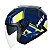 Capacete Helt City Vancouver com Oculos Interno Azul/Amarelo - Imagem 1