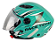 CAPACETE RACE TECH FUZZY VERDE AGUA / BRANCO - Imagem 2