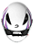 CAPACETE RACE TECH FUZZY BRANCO/ROSA - Imagem 3