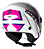 CAPACETE RACE TECH FUZZY BRANCO/ROSA - Imagem 4