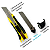 Kit Estilete Profissional Emborrachado 18mm + 10 Lâminas - Imagem 4