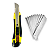 Kit Régua Inox 60cm + Estilete Profissional + 10 Lâminas - Imagem 4