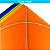 Kit 20 Raião Bambu x Fibra 40x40cm Com Fita Adesiva Cores - Imagem 2