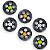 Kit Pipa 6 Carretilhas de Plástico Reforçado 15cm 6" Pequena - Imagem 1
