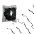 Kit 25 Raia Flechinha Baratinha 40x40 e Rabiola Pronta 100M - Imagem 3
