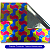 Kit 100 Papel Laminado Estampas e Cores Mistas e Cola B7000 - Imagem 3