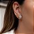 EARCUFF 1 CRAVEJADO 2 LISO DOURADO - Imagem 1