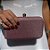 CLUTCH TECIDO ROSE COM BRILHO - Imagem 1