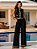 CONJUNTO TRICOT COLETE PANTALONA BOTÕES PRETO - Imagem 1