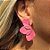 BRINCO FLOR LATERAL PINK - Imagem 1