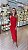 VESTIDO TRICOT OMBRO SÓ MODAL LUREX VERMELHO - Imagem 1