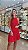 VESTIDO CURTO FRENTE UNICA LUREX VERMELHO - Imagem 1