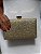 CLUTCH QUADRADA FECHO FLOR DOURADA - Imagem 2