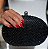 CLUTCH OVAL BRILHO PRETA - Imagem 1