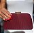 CLUTCH ARREDONDADA TECIDO MARSALA - Imagem 1