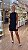 VESTIDO SEM MANGA FRANJA PRETO - Imagem 1